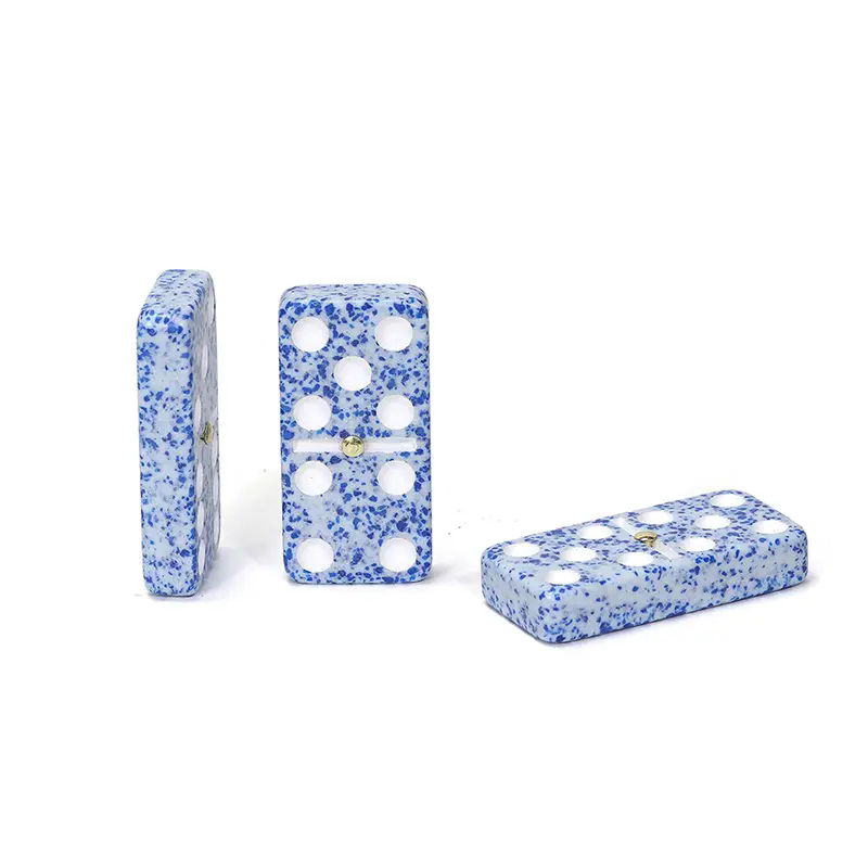 ​Double 6 Marble Domino: um jogo de tabuleiro clássico que combina textura artesanal e diversão estratégica