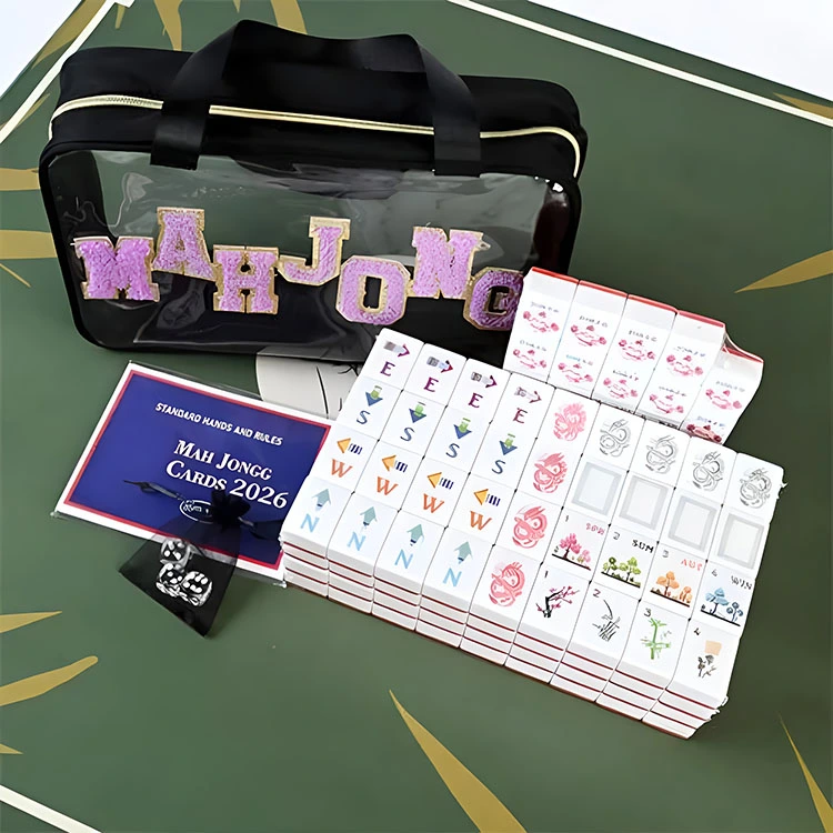 Conjunto Mahjong Preto Transparente