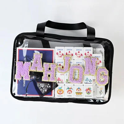 Black Clear Mahjong Set