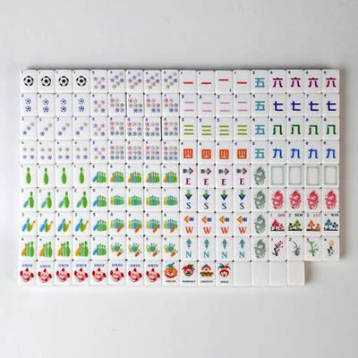 Lotus Pink Acrylic Mahjong Tiles