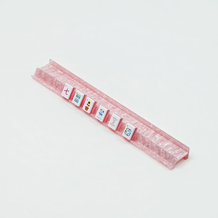 Racks de Mahjong magnéticos acrílicos perolados cintilantes